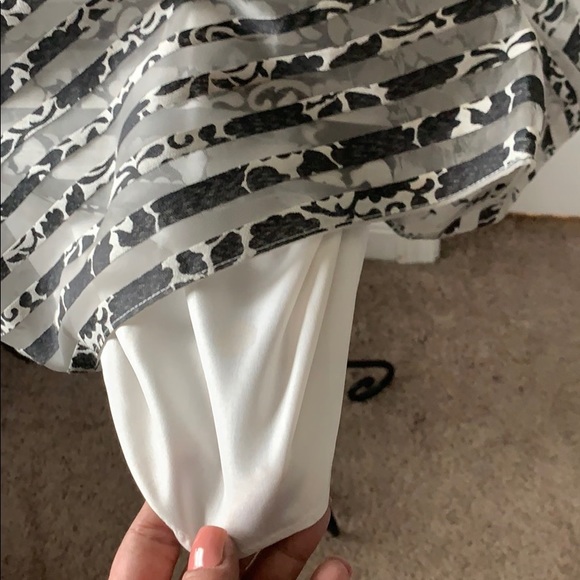 Taylor black and white Fit and flare dress - Picture 6 of 6